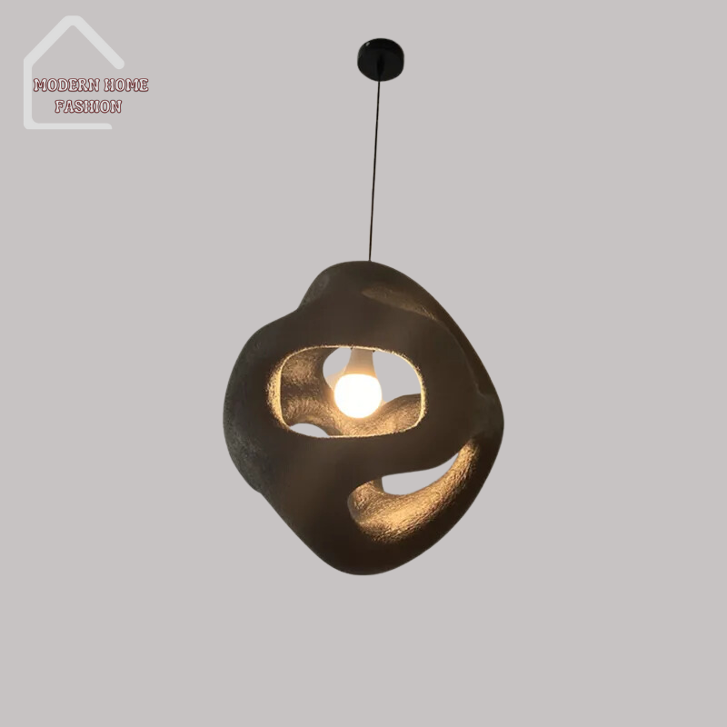 Handmade Wabi Sabi Chandelier, crafted with care & attention to detail, carefully handmade, constructed from high-quality materials: wood, metal, & natural fibers, exudes authenticity & craftsmanship. Inspired by the principles of Wabi Sabi, embraces simplicity, natural materials. Organic design features raw textures, weathered finishes, & asymmetrical shapes, creates sense of rustic elegance.-MODERN HOME FASHION