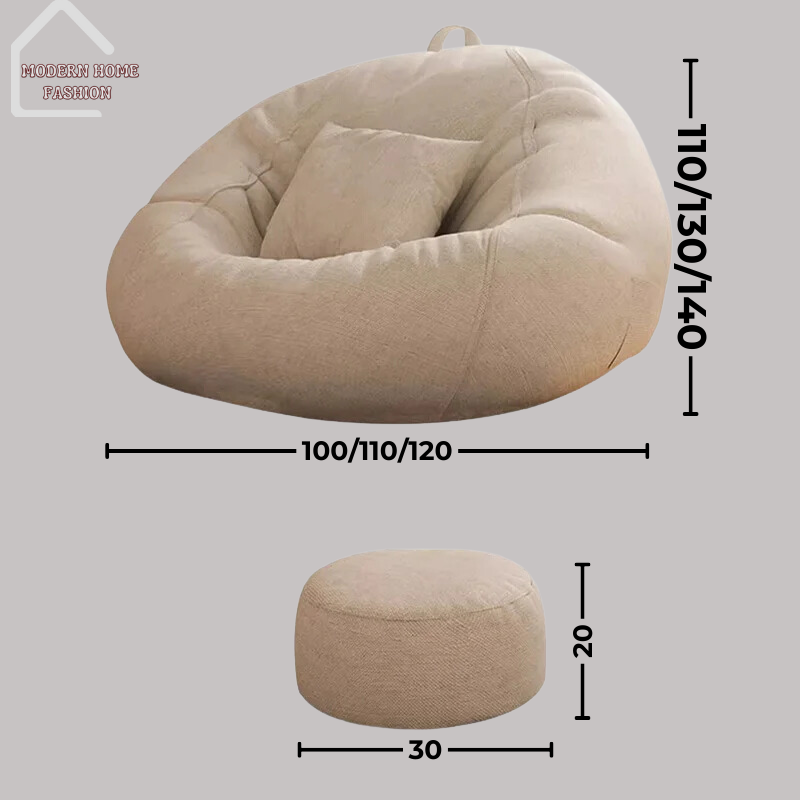 Modern Lazy Luxury Sofa. Crafted with your comfort in mind, this sofa redefines lounging with its sleek design and innovative features. Constructed with high-quality materials and built to last. With plush cushions that provide unparalleled support, adjustable backrest and footrest, allows perfect reclined position for reading, watching TV, or simply taking a nap.-MODERN HOME FASHION