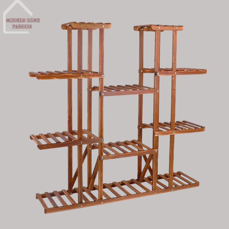 Multi-Tier Plant Stand, crafted with sturdy materials & a thoughtful design, features multiple tiers of varying heights. Constructed from durable metal or wood, built to withstand the elements, suitable for use both indoors & outdoors. This versatile stand adds charm & functionality to any environment. Easy to assemble & maintain, stylish & practical.-MODERN HOME FASHION