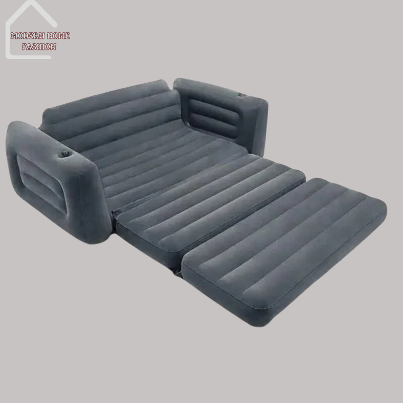 Multifunctional Modern Inflatable Sofa Bed.Featuring a sleek and contemporary design, perfect for small apartments, guest rooms, or home offices where space is limited. Constructed from durable materials. The built-in air pump allows for quick and easy inflation and deflation, while the adjustable backrest provides customizable comfort for lounging or sleeping.-MODERN HOME FASHION