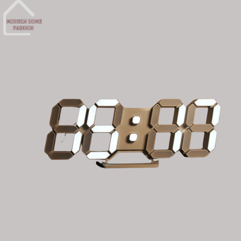 One-Touch Light Swift LED Clock, features a one-touch light function. allows to effortlessly illuminate the display with a single touch, check the time, day, & date, even in low-light conditions. Crafted with sleek lines & a contemporary aesthetic, compact size makes it ideal for bedside tables, desks, or countertops, while its minimalist design complements a variety of decor styles.-MODERN HOME FASHION