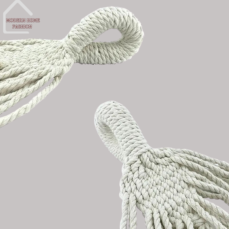 Outdoor Hammock Tassel. Crafted with care, features intricately woven tassels along the edgeS, stylish & playful look. Constructed from durable materials, to withstand the elements, perfect for lounging in your backyard, patio, or deck. Easy to set up & take down, portable & versatile.-MODERN HOME FASHION