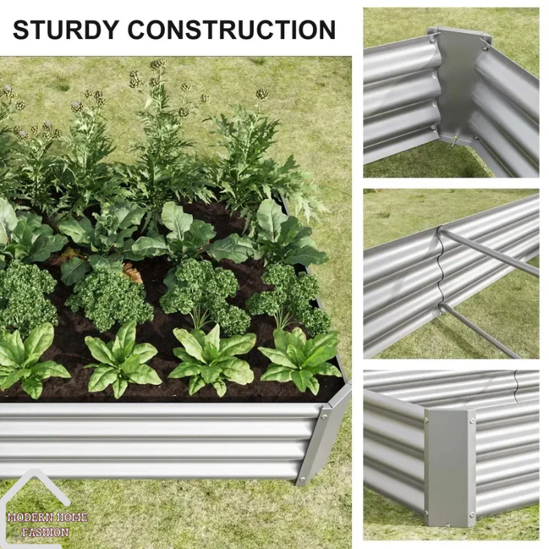 Constructed from weather-resistant materials, our raised garden bed is built to withstand the elements and ensure long-lasting durability. Its versatile design makes it suitable for use on patios, decks, balconies, or even indoors, bringing the joy of gardening to any environment.-MODERN HOME FASHION