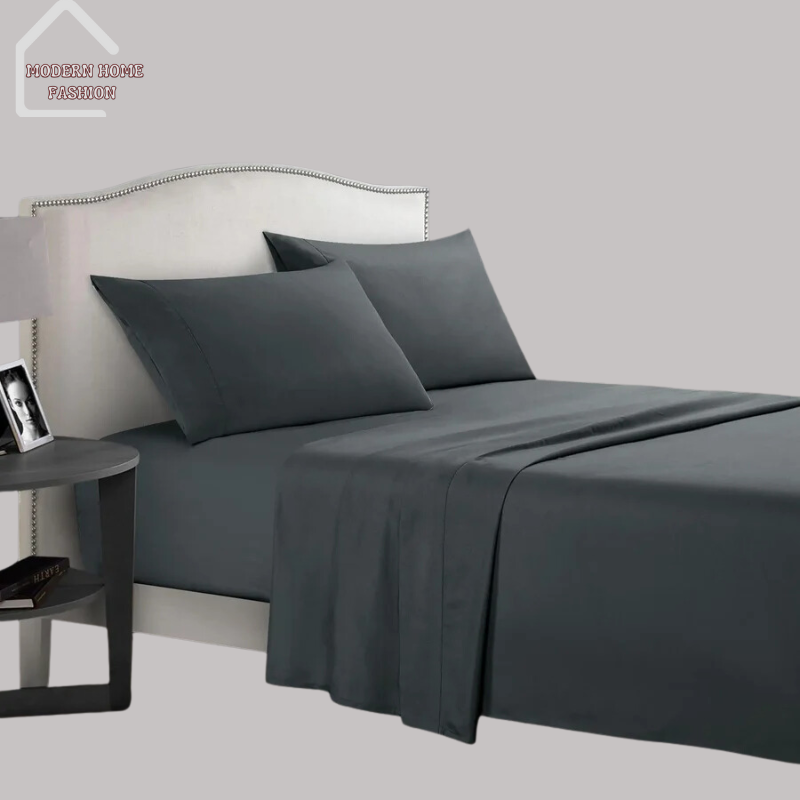 Pure Color Bedding Set. Crafted from high-quality, ultra-soft materials, set offers the perfect combination of luxury and durability. Available in a range of elegant solid colors, from soothing neutrals to vibrant hues. Includes a cozy comforter or duvet cover, along with matching pillowcases, provides everything to complete the ensemble. Designed for easy care and maintenance, machine washable and fade-resistant.-MODERN HOME FASHION