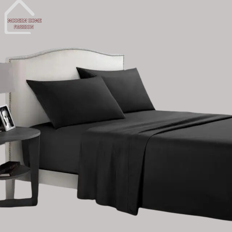 Pure Color Bedding Set. Crafted from high-quality, ultra-soft materials, set offers the perfect combination of luxury and durability. Available in a range of elegant solid colors, from soothing neutrals to vibrant hues. Includes a cozy comforter or duvet cover, along with matching pillowcases, provides everything to complete the ensemble. Designed for easy care and maintenance, machine washable and fade-resistant.-MODERN HOME FASHION