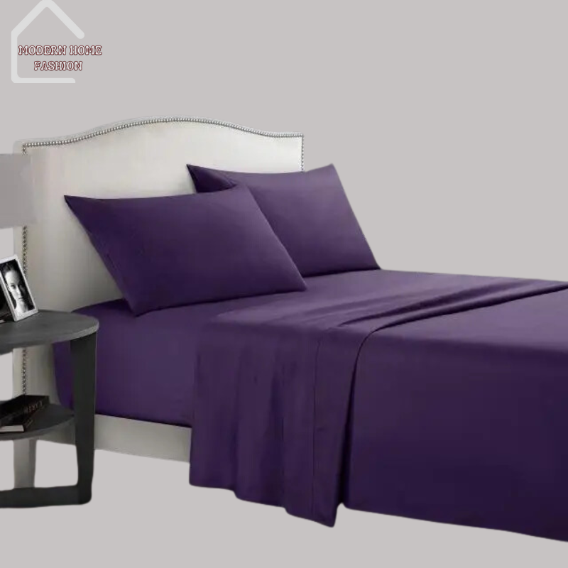 Pure Color Bedding Set. Crafted from high-quality, ultra-soft materials, set offers the perfect combination of luxury and durability. Available in a range of elegant solid colors, from soothing neutrals to vibrant hues. Includes a cozy comforter or duvet cover, along with matching pillowcases, provides everything to complete the ensemble. Designed for easy care and maintenance, machine washable and fade-resistant.-MODERN HOME FASHION