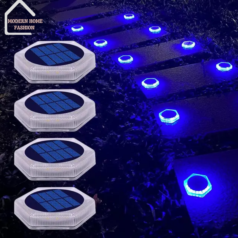 Easy to install with no wiring required, our solar deck lights are perfect for adding accent lighting to stairs, pathways, or perimeter areas. The weather-resistant construction ensures durability and reliable performance year-round, even in harsh outdoor conditions.-MODERN HOME FASHION