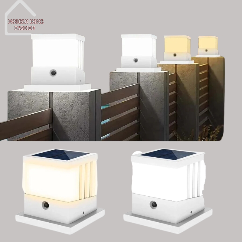 Solar Outdoor Post Lights, designed to combine style and functionality while providing eco-friendly illumination. Crafted with durable materials and advanced solar technology.No need for electrical wiring or batteries.-MODERN HOME FASHION