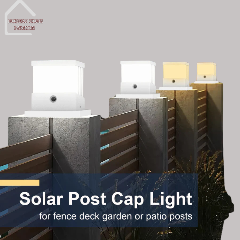 Solar Outdoor Post Lights, designed to combine style and functionality while providing eco-friendly illumination. Crafted with durable materials and advanced solar technology.No need for electrical wiring or batteries.-MODERN HOME FASHION
