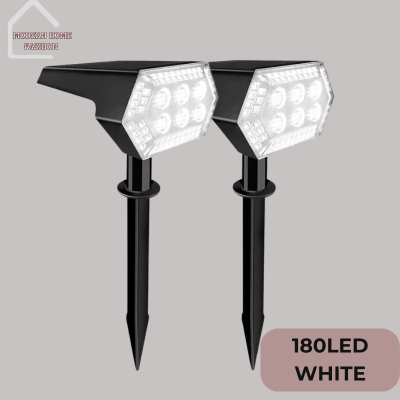 Each spot light features a high-efficiency solar panel that charges during the day, storing energy in a rechargeable battery for use at night. The adjustable heads allow you to direct the light where it's needed most, whether highlighting a specific plant, sculpture, or focal point in your outdoor space.-MODERN HOME FASHION