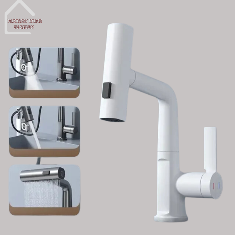 Waterfall Digital Display Faucet, Crafted with cutting-edge technology & sleek design. Featuring a visually captivating display. With built-in digital display, enhances the faucet's aesthetic appeal, provides real-time information on water temperature. Constructed from high-quality materials, this faucet is built to last and withstand the rigors of daily use. Easy-to-install design.-MODERN HOME FASHION