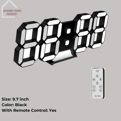 One-touch Light Swift LED Clock