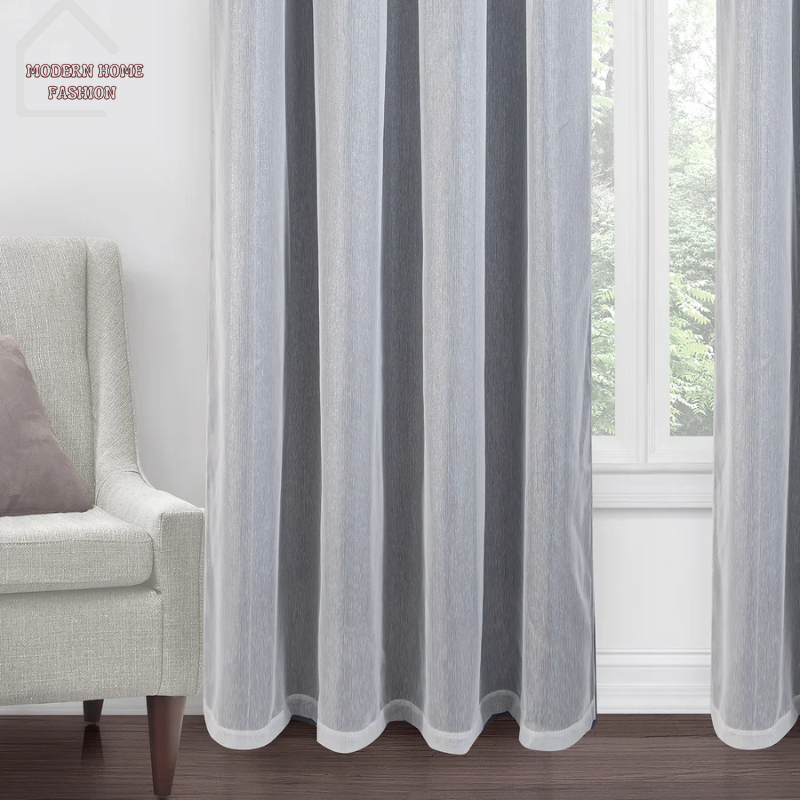 White Sheer Voile and Blackout Curtains