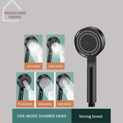 Adjustable 5 Modes Shower Head