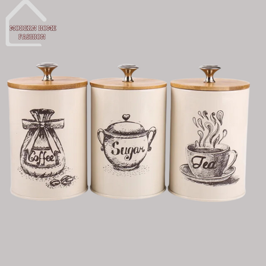 Ceramic Canister 3SET Container