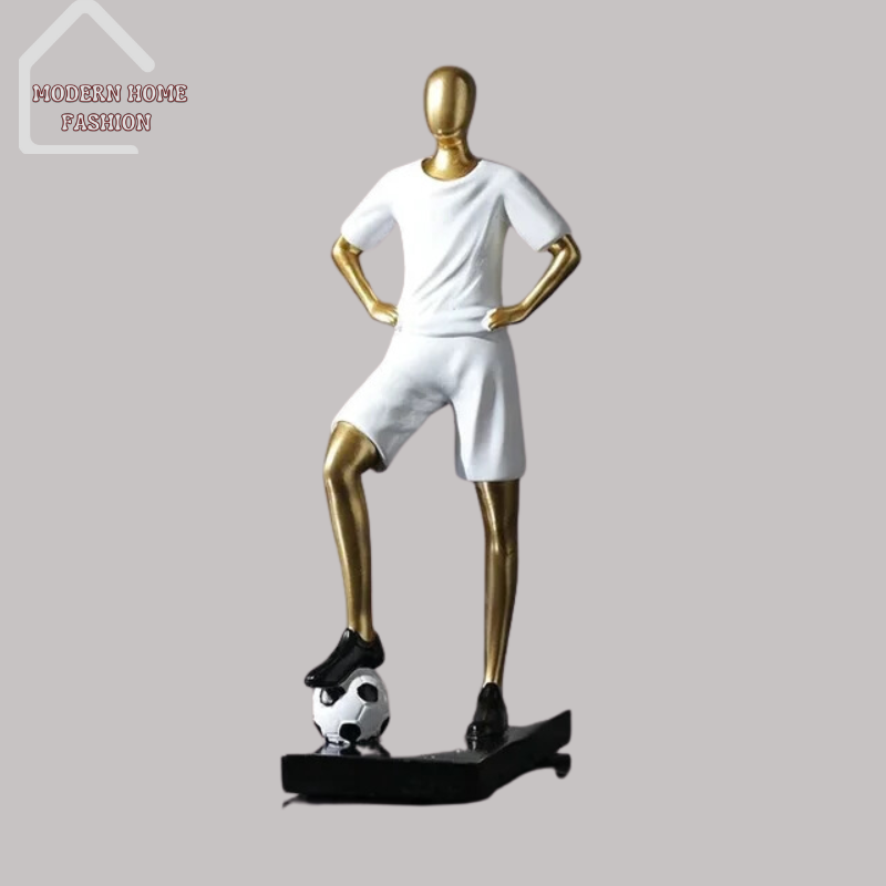 Creative Football Player Statue Ornament